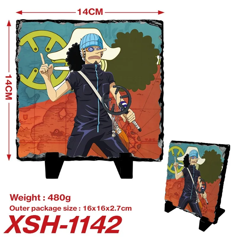 

Small One Piece Surrounding Slate Painting Cartoon Anime UV Printing Natural Slate Blue Slate Painting Photo Album
