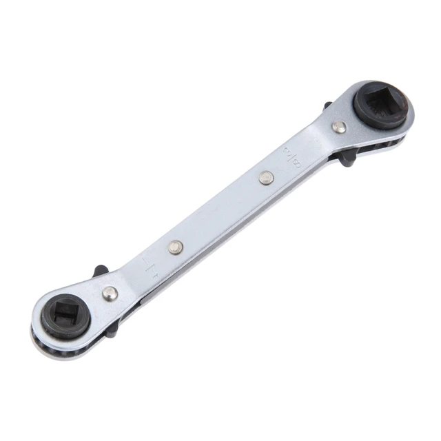 4 Size Refrigeration Valve Ratchet Wrench Offset Service Wrench 3/16 1/4  5/16 3/8 Universal Repair Hand Tools - Air-conditioning Installation -  AliExpress