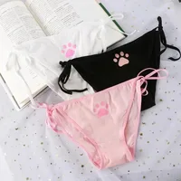 1/2/3 pièces Sexy Bandage Lolita culottes taille basse Lingerie griffe mignonne slips pour femmes taille basse sous-vêtements d'animation 3