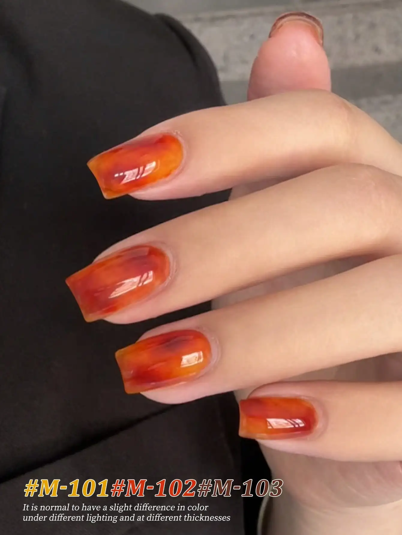 3Pcs 15ML 앰버 오렌지 네일 젤 세트 반영구적 네일 아트 담그기 UV LED 네일 살롱 DIY 네일 살롱 젤 봄과 여름