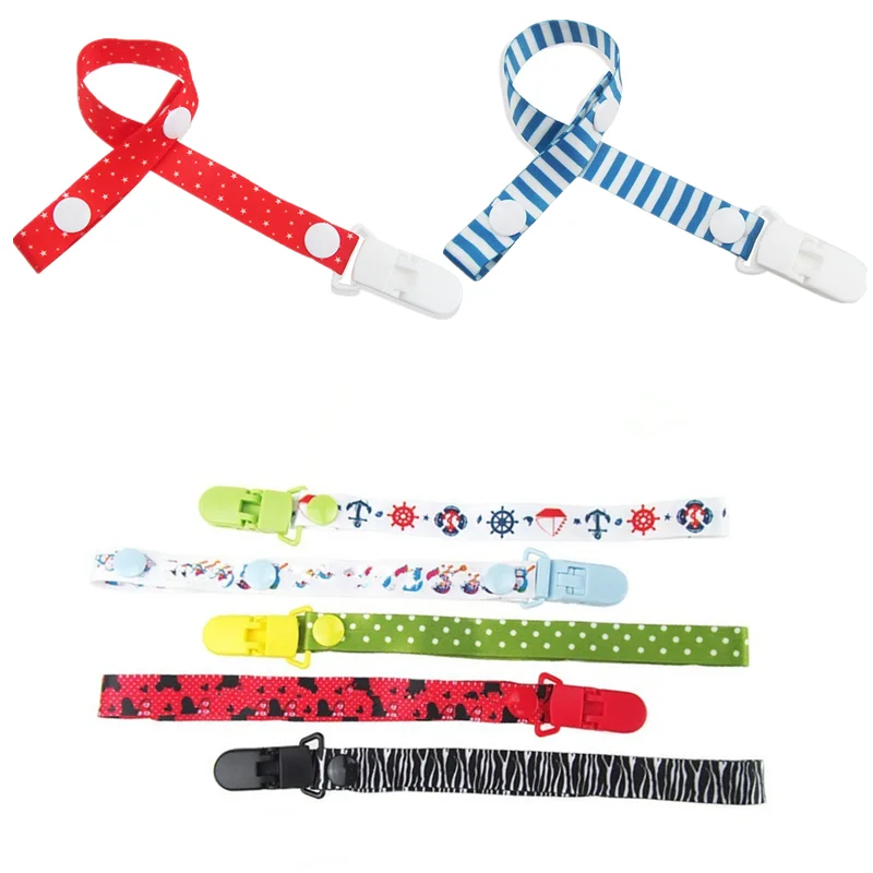 Pacifier Clip Chain Ribbon Dummy Holder 1pc For Infant Feeding