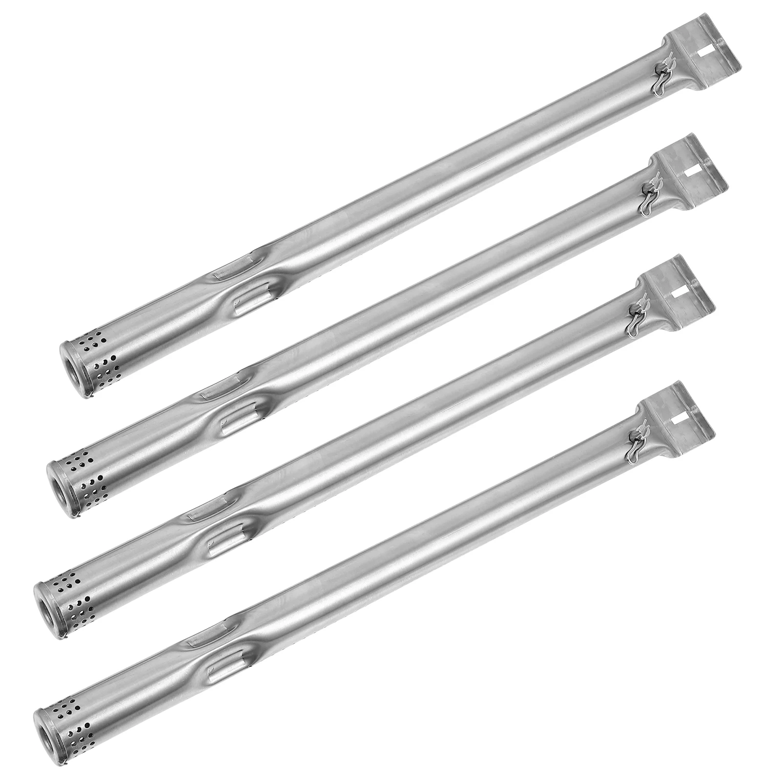 4 Pcs Adjustable Burner Heads Stainless Steel Grill Tube Gas Replacement Parts Barbecue Grill Accessories Outdoor Cooking