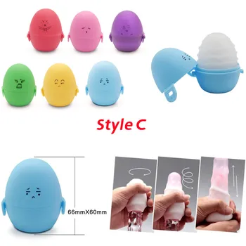 Men's Soft Silicone Masturbation Cup Mini Portable Sex Doll Transparent Vagina Pussy Egg Male Masturbator Aircraft Cup Sex Toys 4