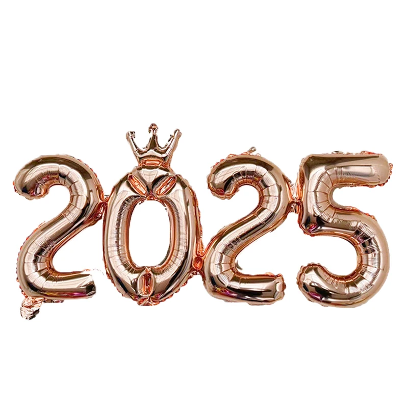 Elegant 2026 Foil Balloon Set for New Year's Eve Party & Festive Decor