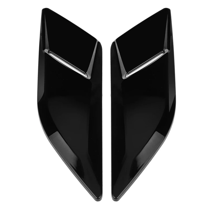 

1Pair Car Glossy Black Front Hood Air Outlet Vent Bonnet Trim For Land Rover Range Rover Sport L494 2014-2018