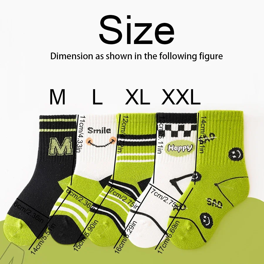 5 Pairs Cotton Boys Socks Children Autumn Winter Kids Sock stripe Fashion Kids Sock Boys Girls Outdoor Sports Socks new
