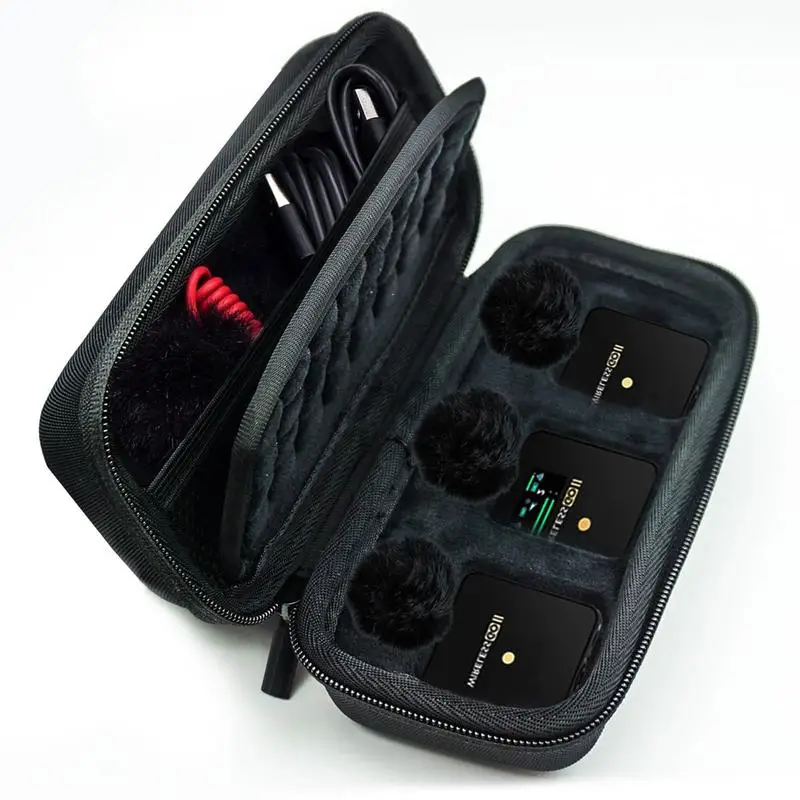 Viagem Dura Substituição para Rode sem Fio go ii go Duplo Canal Compacto Digital sem Fio Sistema Microfone Lavalier Case de