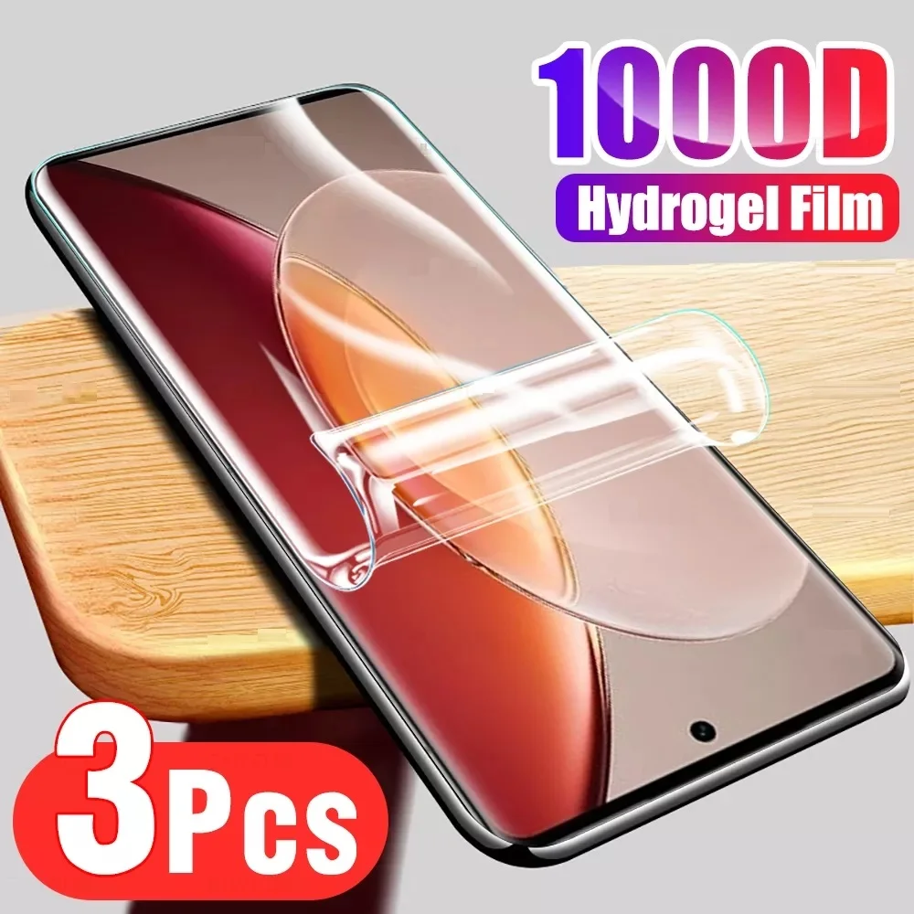 

3PCS Hydrogel Film For Vivo X90 X80 X70 X60 X50 Pro Plus V21s 5G V21 V21e V20 V17 iQOO 8 7 5 Pro Neo 3 5 Screen Protector