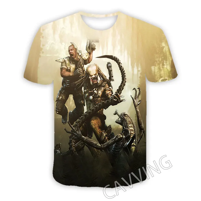 CAVVING 3D Printed The Predator Casual T-shirts Hip Hop T Shirts