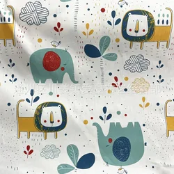 Cartoon Cotton Crib Sheets for Toddlers and Newborns (K)