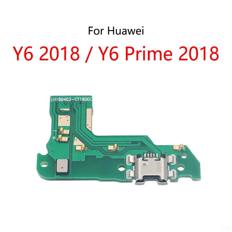 

USB Charge Dock Port Socket Jack Plug Connector Flex Cable For Huawei Y6 2018 / Y6 Prime 2018 Charging Board Module