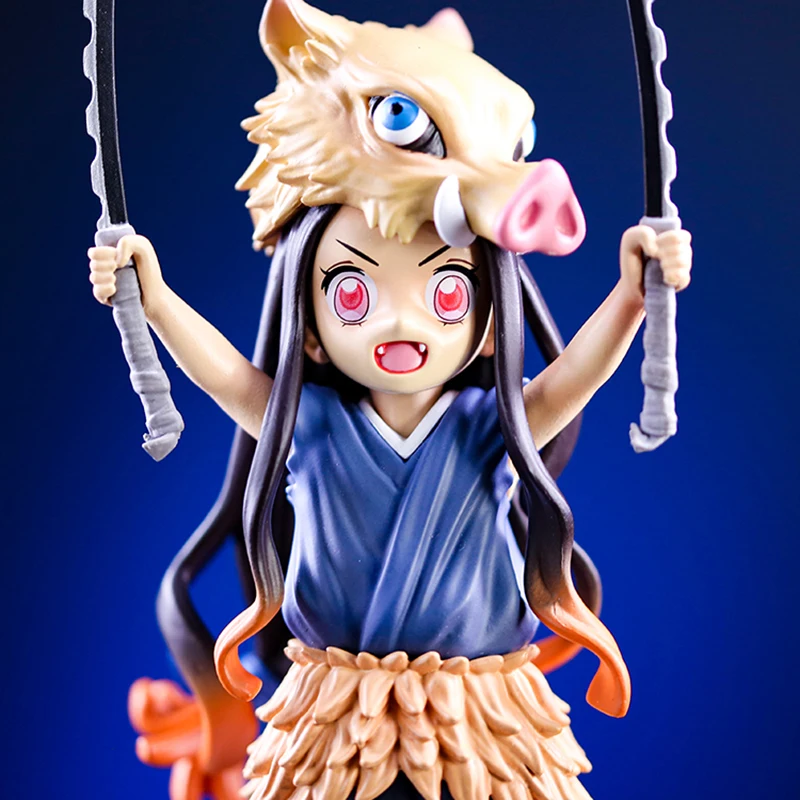 14cm Demon Slayer Anime Figure Kamado Rengoku Kyoujurou Action Figure  Kimetsu no Yaiba Kamado Tanjirou Nezuko Figurine Doll Toys - AliExpress