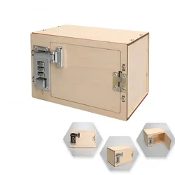 Interactive DIY Wooden Code Box Kit - STEM Educational Experiment (Wooden)