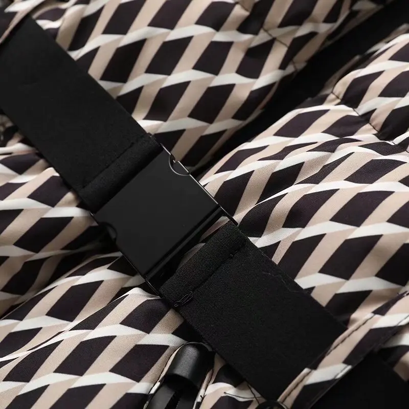 Parkas Jackets Women's With Hoodies With Belt Coat Winter Thick Warm Outwear Long Sleeve Tops 2024 inszart Woman Jackets Coat