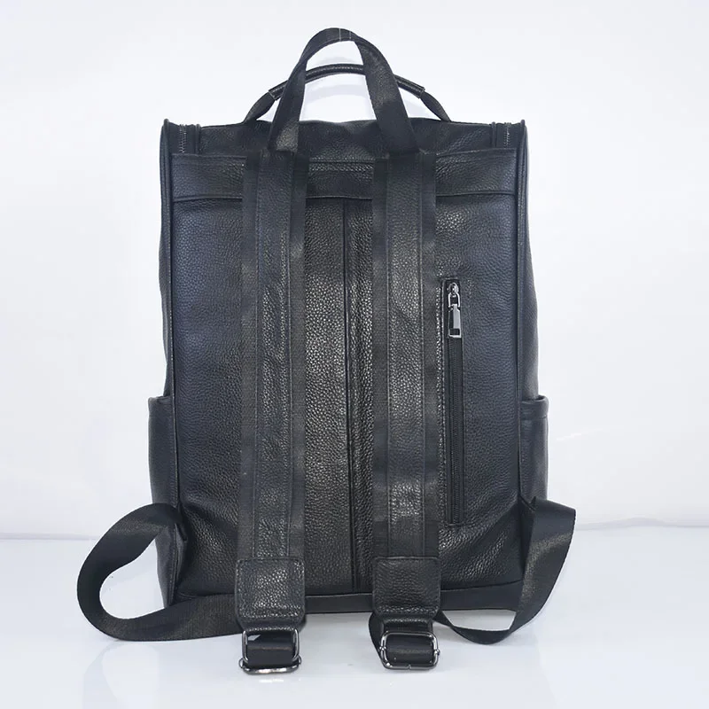 Leather Backpack Male Head Layer Cowhide Fashion Trend Travel Large Capacity Leisure Student Books Computer Backpack
