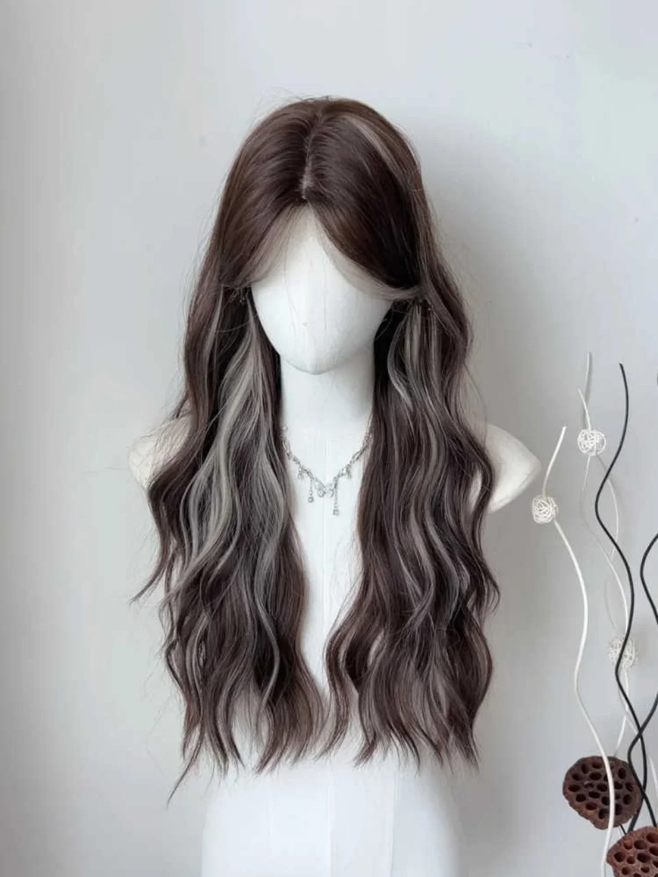 Brown Synthetic Wavy Wig for Women
