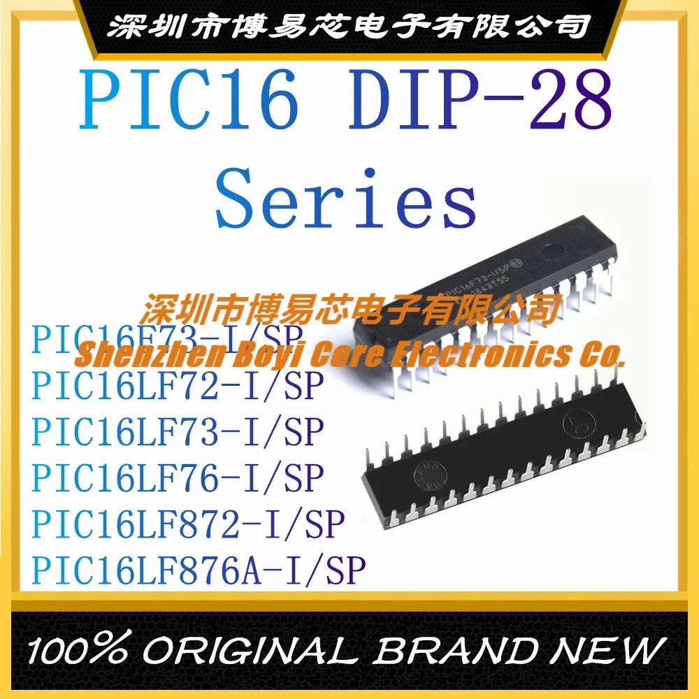 PIC16F73-I PIC16LF72-I PIC16LF73-I PIC16LF76-I PIC16LF872-I PIC16LF876A-I SP DIP-28 Microcontroller IC Chip (MCU/MPU/SOC) pic16f57 i so pic16f72 pic16f73 pic16f76 pic16f722 pic16f723 pic16f726 pic16f737 pic16f767 microcontroller mcu mpu soc sop 28