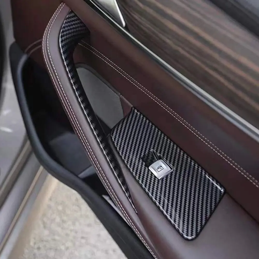 2/4pcs links rechts Kohle faser Innen türgriff Innen verkleidung Verkleidung für BMW 5er M5 G30 G31 F90 2014-2016 2017 – Detail 9