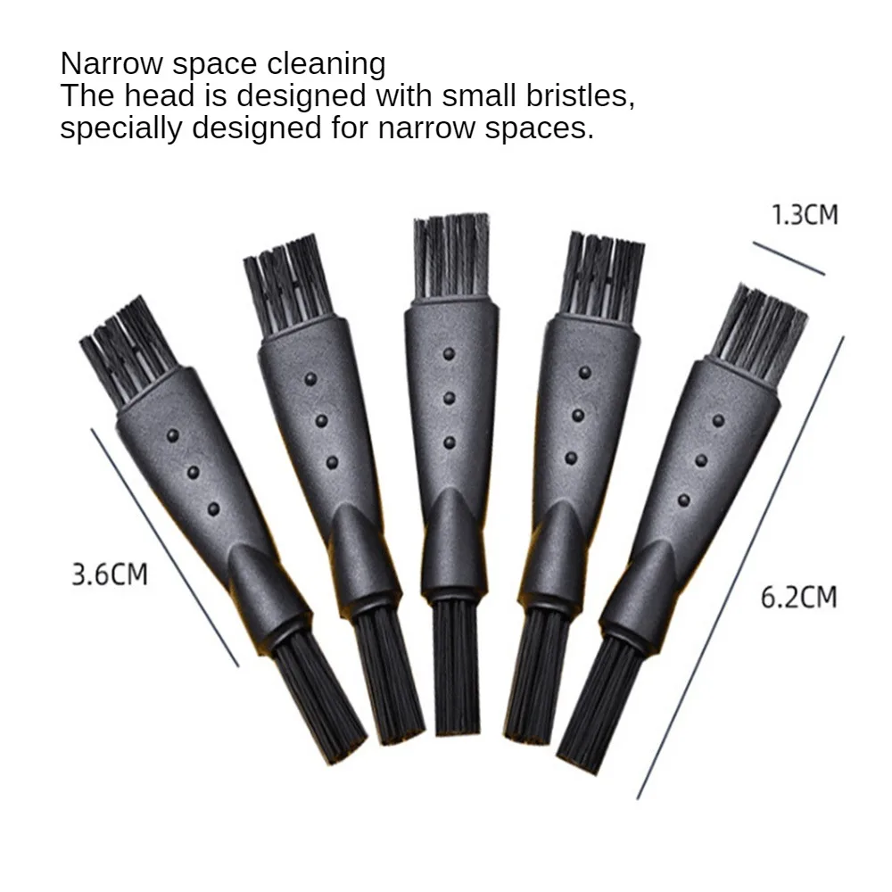 Cleaning Brush Durable Razor Bristle Brush Easy To Carry Plastic Effective Black Razor Cleaning Small Bristle cleaning brush