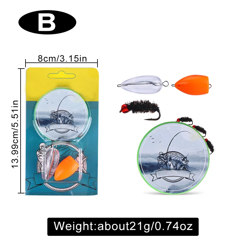 WEIHE Micro-String-Haken zum Fliegenfischen, 3 Haken pro Set, Köderzubehör Angelhaken – Detail 8