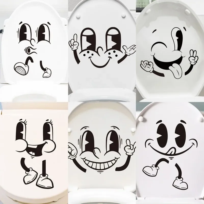 Toilet Stickers PVC Waterproof Wall Decals for Bathroom Decor vinyl stickers,toilet stickers,toilet wall stickers,toilet seat stickers