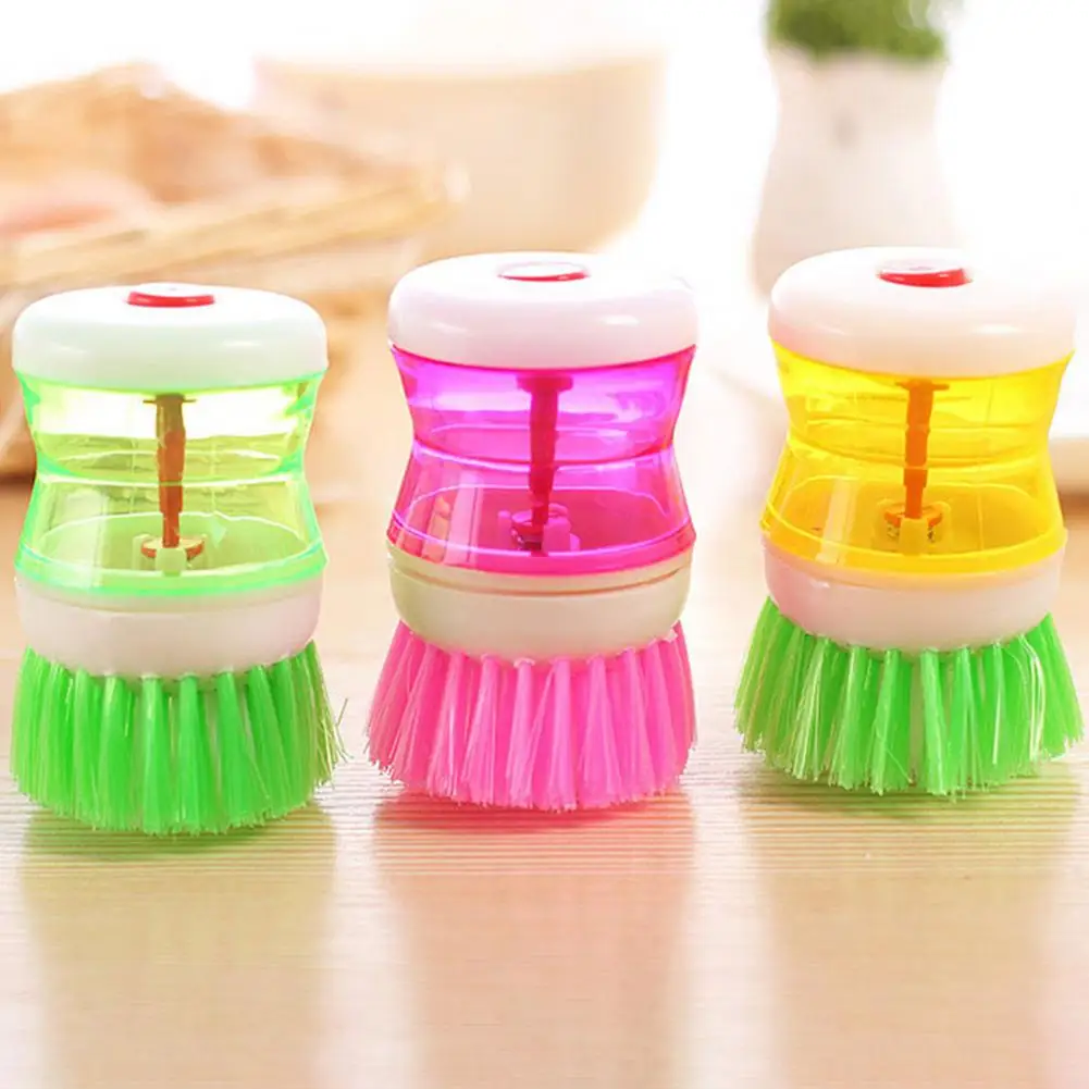 WholesaleDropshippingDishBrushWithSoapDispenserCleaningPlastic