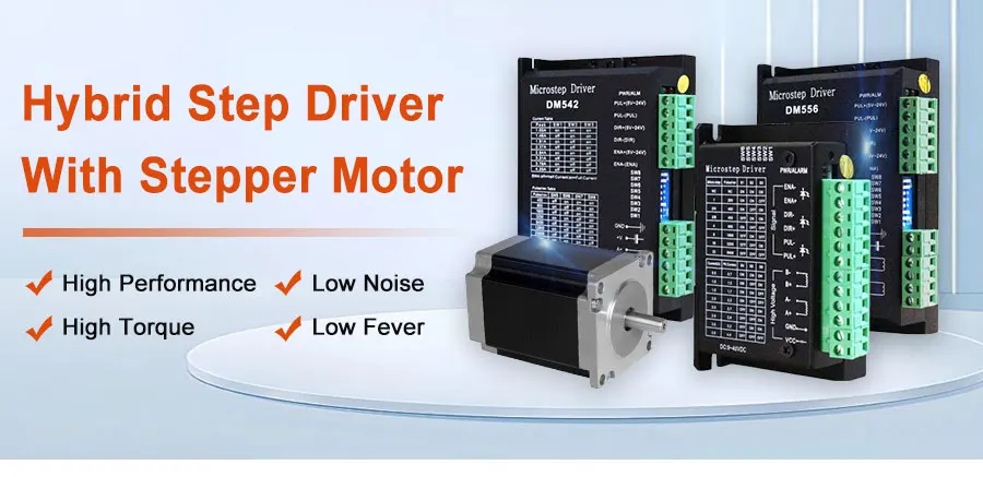1 Satz TB6600 / DM542 / DM556 Hybrid-Schritttreiber mit 76 Schrittmotor 57 x 76 mm 4-adrig 3 A 1,8 Nm 76 mm NEMA23 Schrittmotoren für CNC – Detail 3