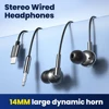 3.5mm Wired Headphones In Ear Headset Wired Earphones with Microphone Bass Stereo Earbuds Sports In-line Control For Phones 1