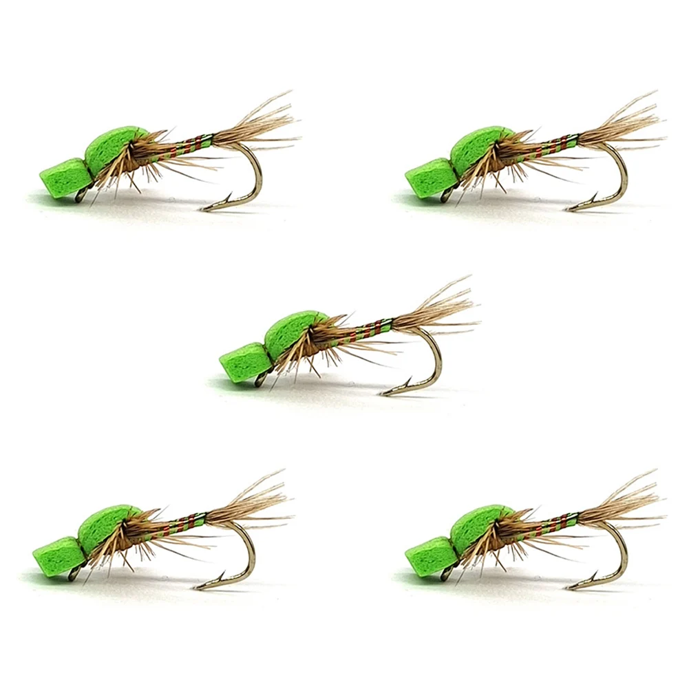 

5pcs Fly Fishing Bait Floating Dry Fly Mayfly Lure For Trout Salmon Bass Catfish Crank Hook Artificial Insect Fishing Bait Lure