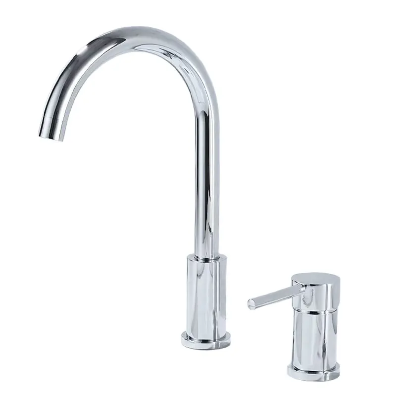Free Shipping Faucet Bathroom WashBasin Sink Tap Solid Brass Dual Handles Bathtub Mixer Tap 2 Holes Basin Faucet Set 6