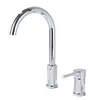 Free Shipping Faucet Bathroom WashBasin Sink Tap Solid Brass Dual Handles Bathtub Mixer Tap 2 Holes Basin Faucet Set 6