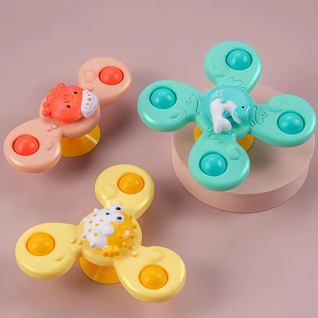 1PCS Baby Cartoon Fidget Spinner Toys Colorful Insect Gyro Educational Toy  Fingertip Rattle Bath Toys for Boys Girls Gift - AliExpress