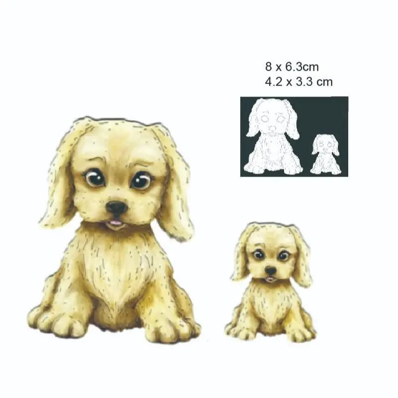 

puppy metal cutting layering die scrapbooking die photo album decoration diy card craft 2022 new