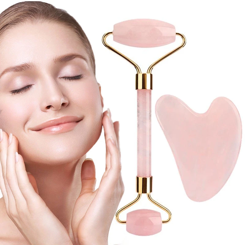 Guasha Set Facial Roller Board Resin Massager Tool Scrapy Board