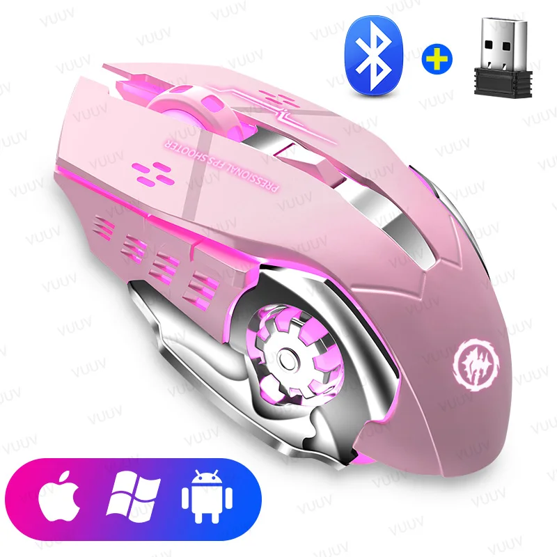 Wireless Rechargeable Backlit Bluetooth Mouse