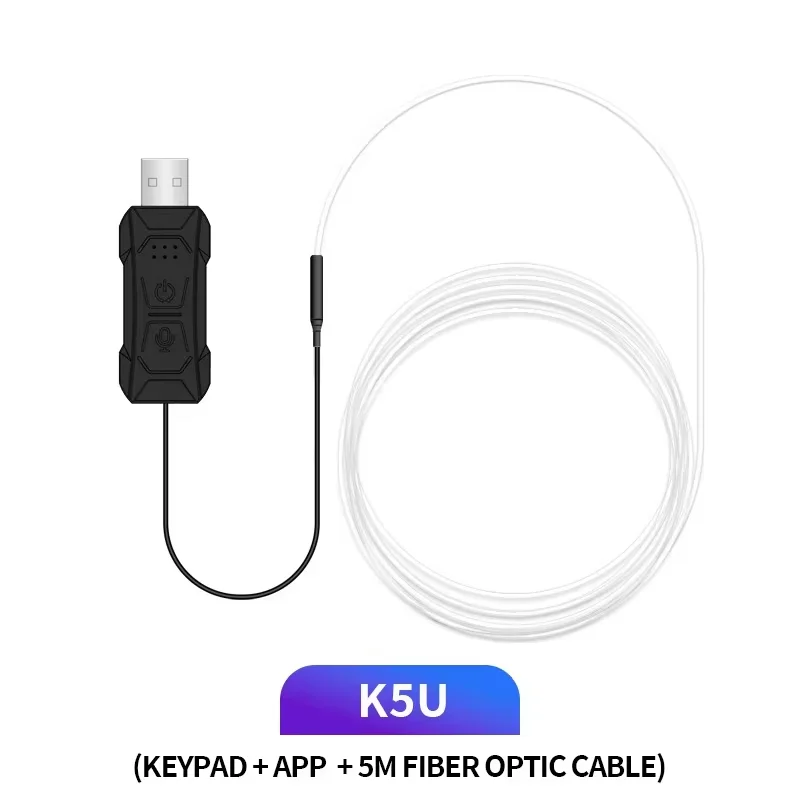ตัวเลือกสินค้า ไฟ LED รถยนต์ RGB ไฟเบอร์ออปติก ควบคุมผ่านแอป