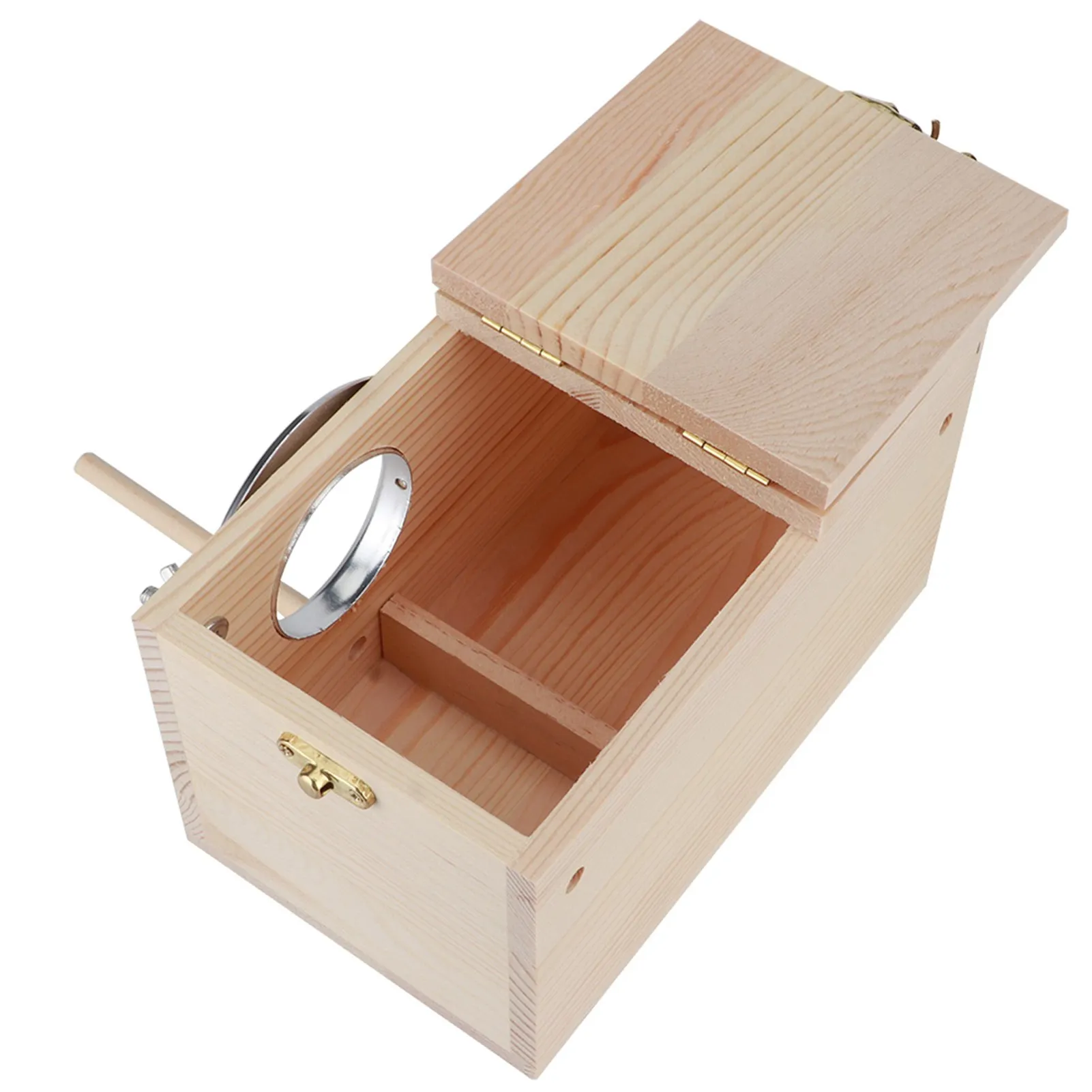 Wood Bird House 12x12x19.5cm Pet Incubation Breeding Box Parrots Small Birds Outdoor Garden Decoration Pet Accessories