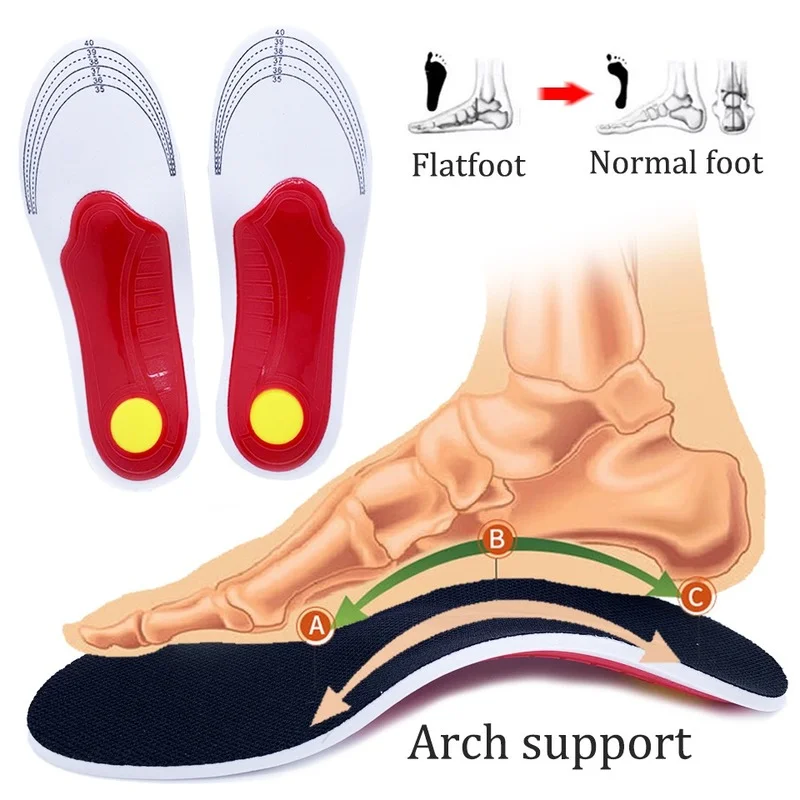 Premium Orthotic High Arch Support Insoles Gel Pad Sole Foot Pain