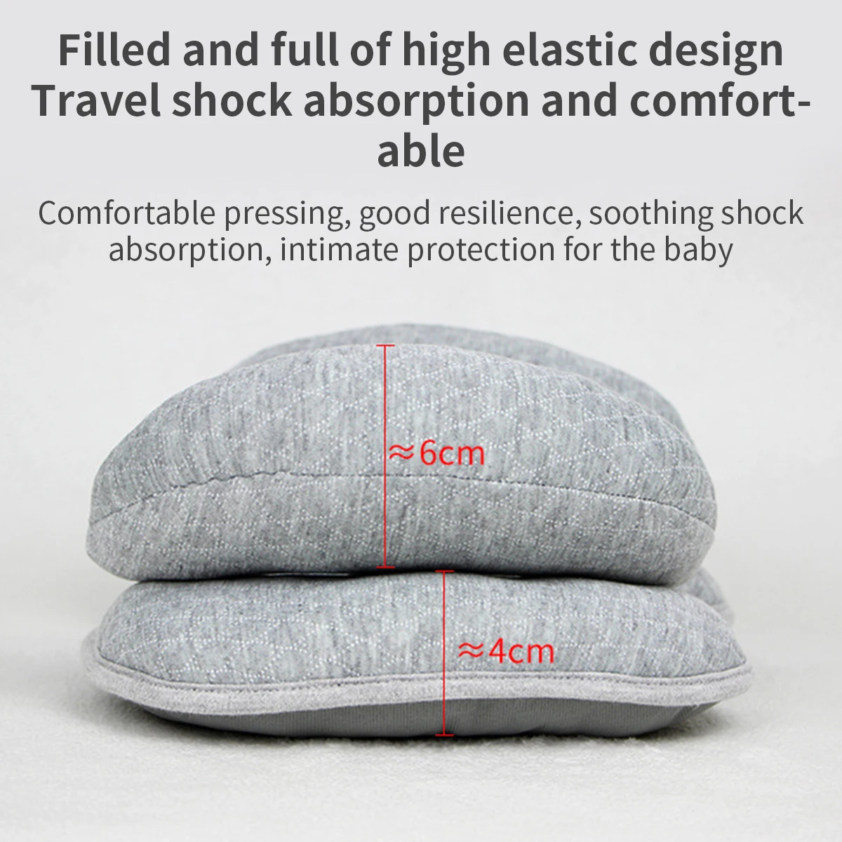 Baby Stroller Pillow Car Seat Head Fixed Neck Pillows Bend Shape Sleeping Protection Headrest Cushion Infant Anti-head Mat 5