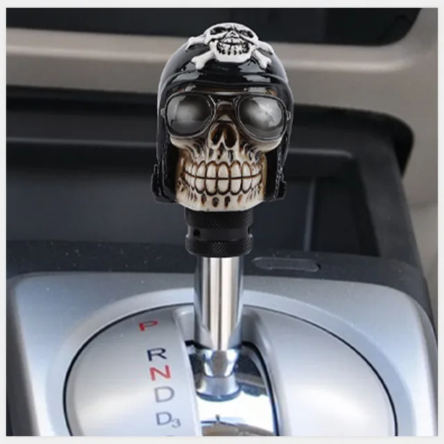 Unique Bargains Car Skull Design Gear Stick Shift Knob Shifter