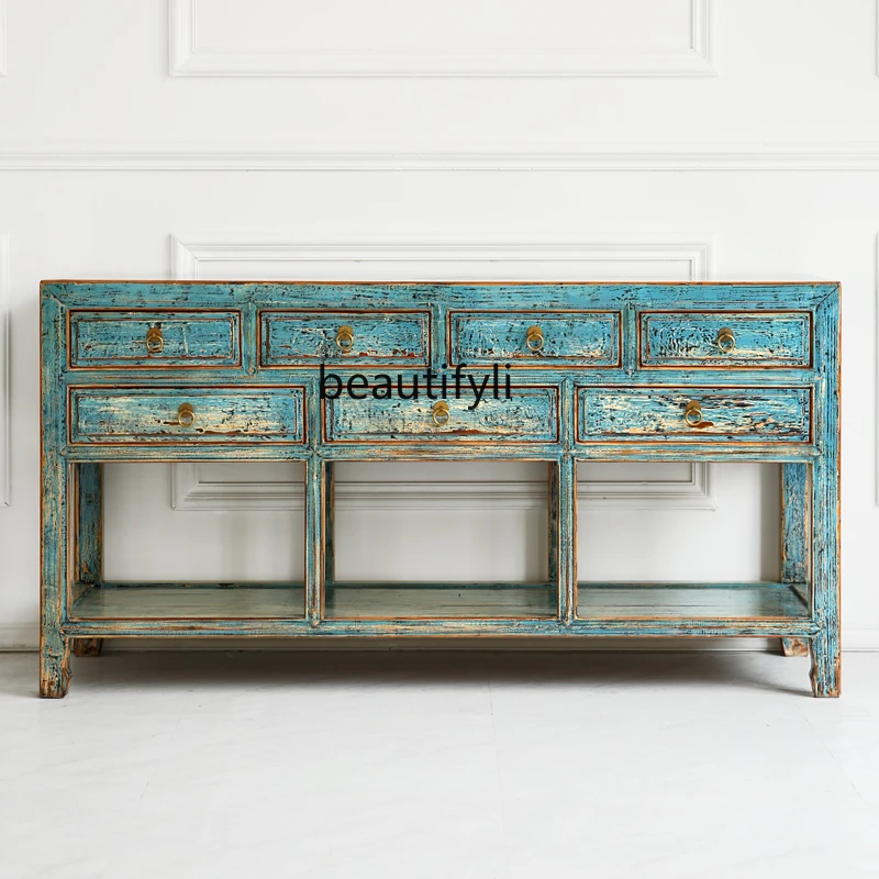 

Retro Sideboard Cabinet Equipment Sideboard New Chinese Furniture Restaurant Club Decoration