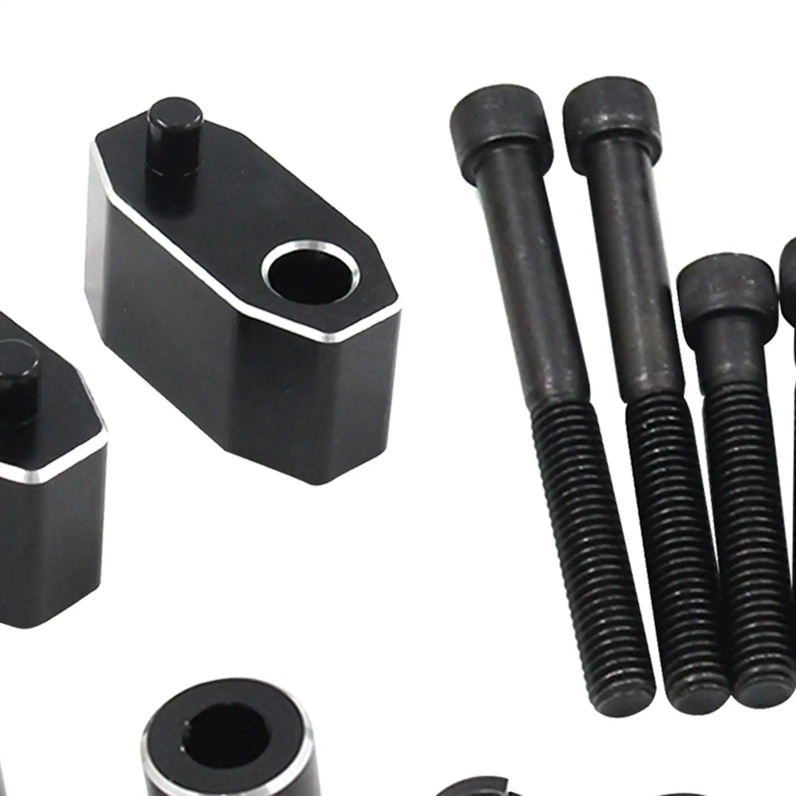 Extenders Set Aluminum Material Replacement Automotive Accessories with Mounting Screws Foot Clamp Support Floorboard Extension