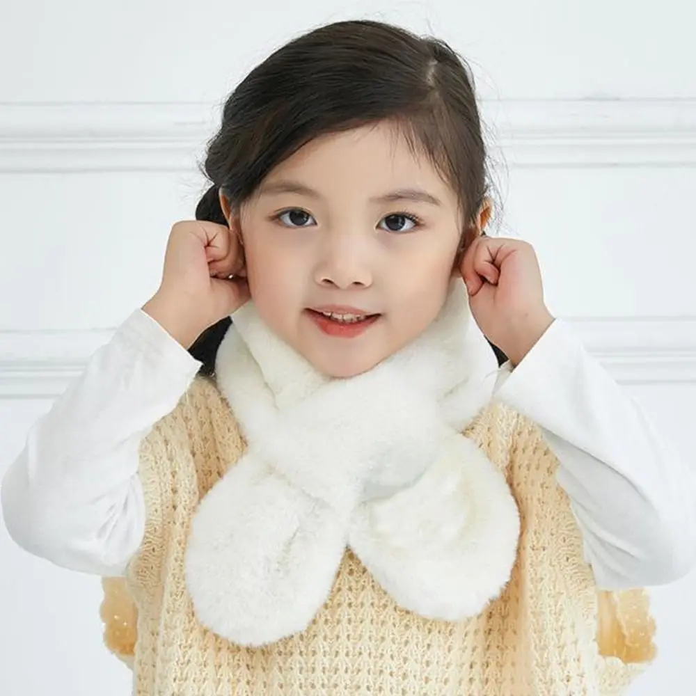 Rabbit Fur Scarf Women Shawl Faux Plush