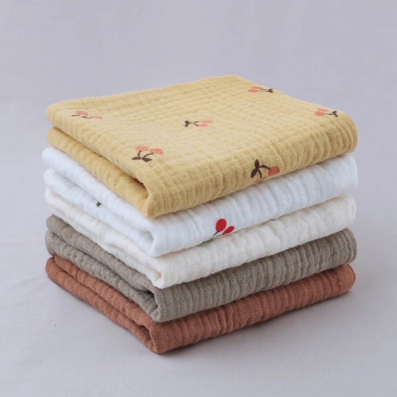 5 Pcs Towel Baby Face cloth Baby Bath Towel Handkerchief Cotton Burp Cloth Soft Absorbent Gauze Kindergarten Washcloth,Or 1Pcs