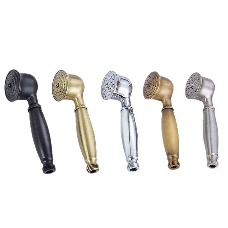 

Vintage Hand-held Shower Rain Sprayer Telephone Shaped Brass Ceramic Shower Head