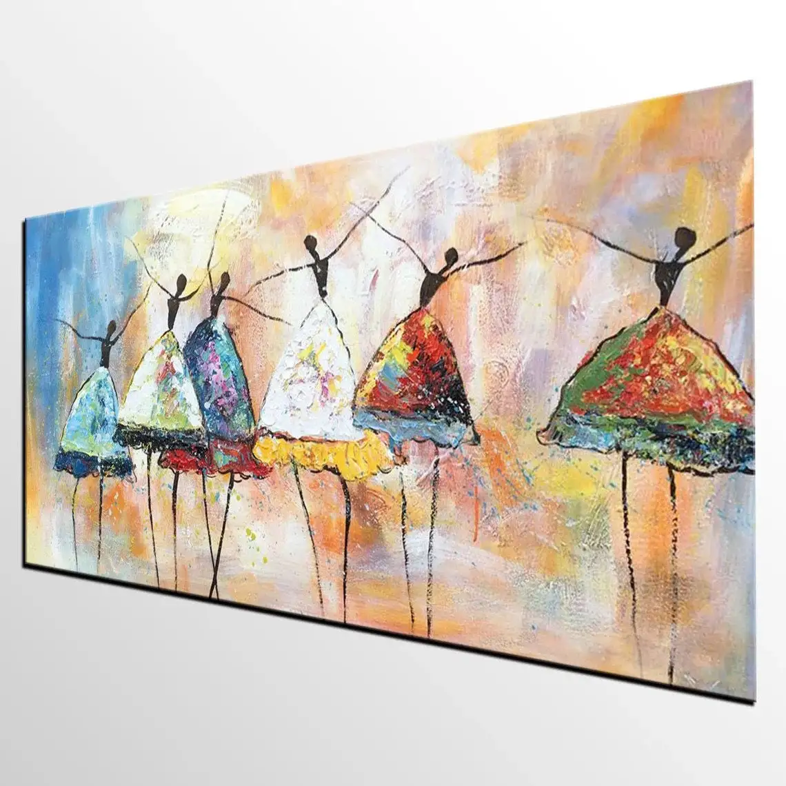 Custom Large Painting Ballet Dancers Handmade Painting Abstract Big Oil Painting Acrylic Painting Canvas Bedroom Home Wall Art Custom Large Painting Ballet Dancers Handmade Painting Abstract Big Oil Painting Acrylic Painting Canvas Bedroom Home Wall Art