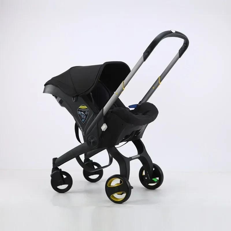 

Baby Stroller 4-in-1 Newborn Baby Two-way Swivel Seat Foldable Travel Stroller Shock Absorption Multifunctional Baby Stroller