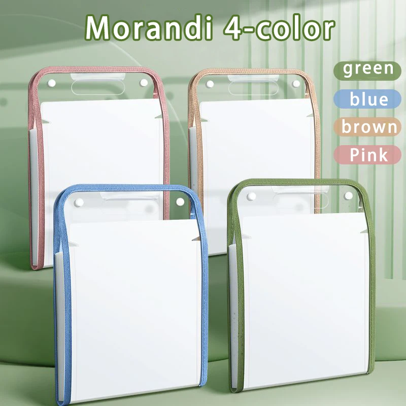 1pc 13-Grid A4 Size Portable Vertical Organizer Bag Accordion Folders 13 Pocket Plastic Expanding File for Student Test Paper - Image 6