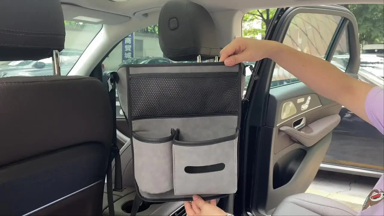 Organizer Per Sedile Auto Centrale - Con Chiusura Magnetica, Tasche Multiuso, Per Viaggi