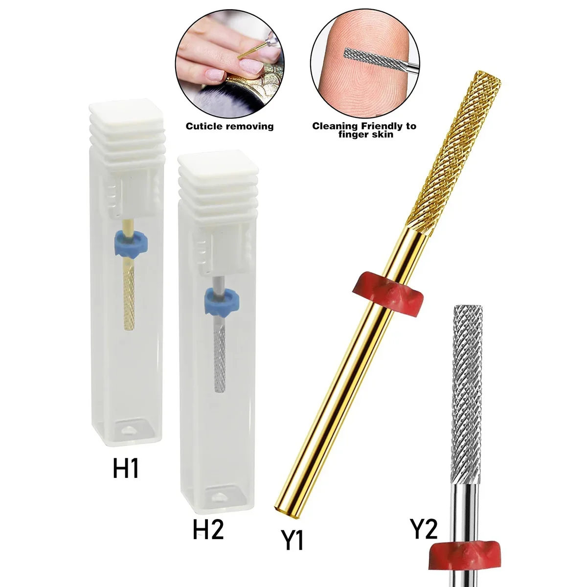 1pc Nail Carbide Drill Bits Remover Cuticle Bit for Nail Drill Cleans Dead Nail Supplies Nail Tech Electric Nail File Cuticle